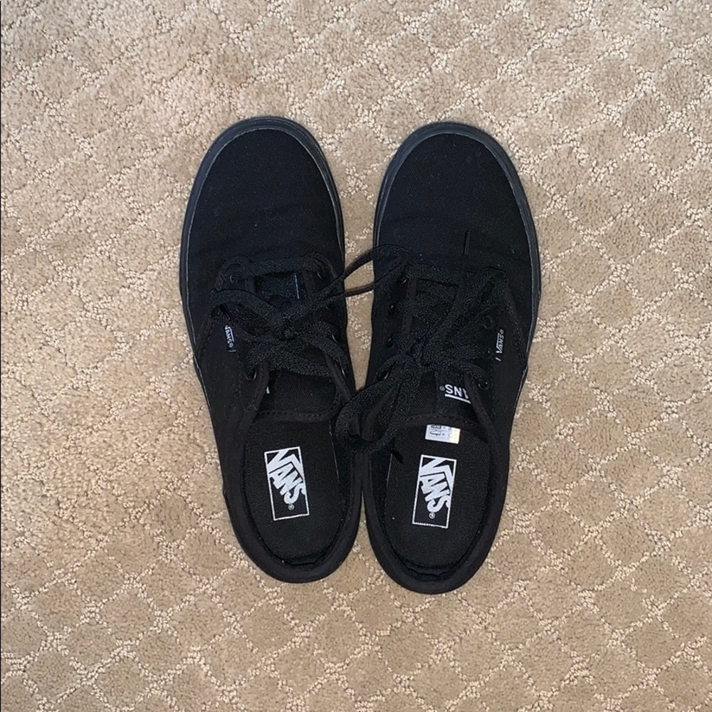 All black Vans